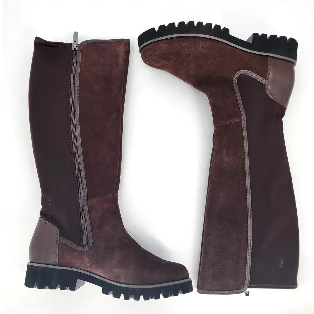 Donald Pliner Erwincs Brown Leather Knee-High Boots Women’s Size: 5.5